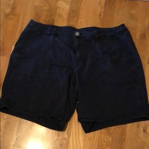 Lane Bryant Navy Blue Shorts